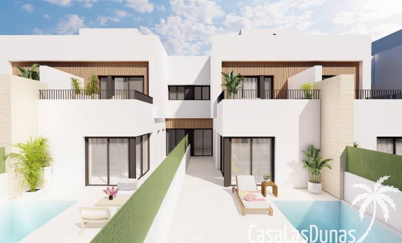 Townhouse / Semi-detached - Nowa konstrukcja - Santiago de la Ribera - Santiago de la Ribera