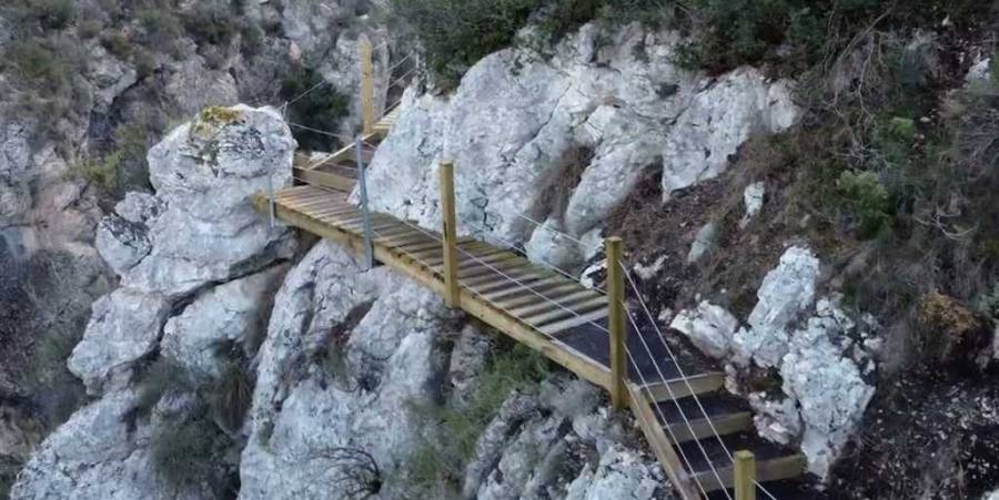 De provincie Alicante heeft een spectaculaire ‘Caminito del Rey’ wandelpad nabij Villajoyosa